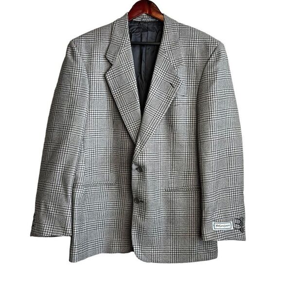 Yves Saint Laurent Other - Vintage Yves Saint Laurent YSL Mens 40R Blazer Black Gray Sport Coat 2 Button